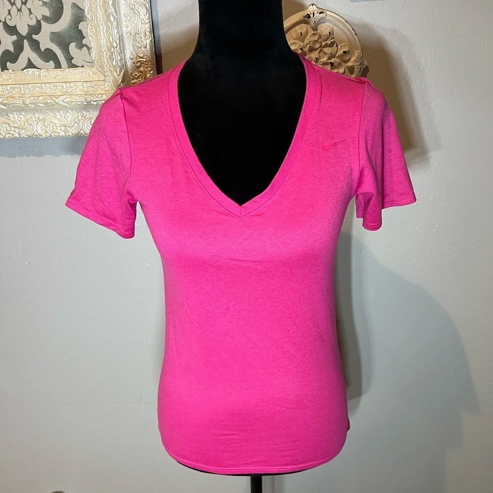 Women's Nike Pink V-Neck Shirt